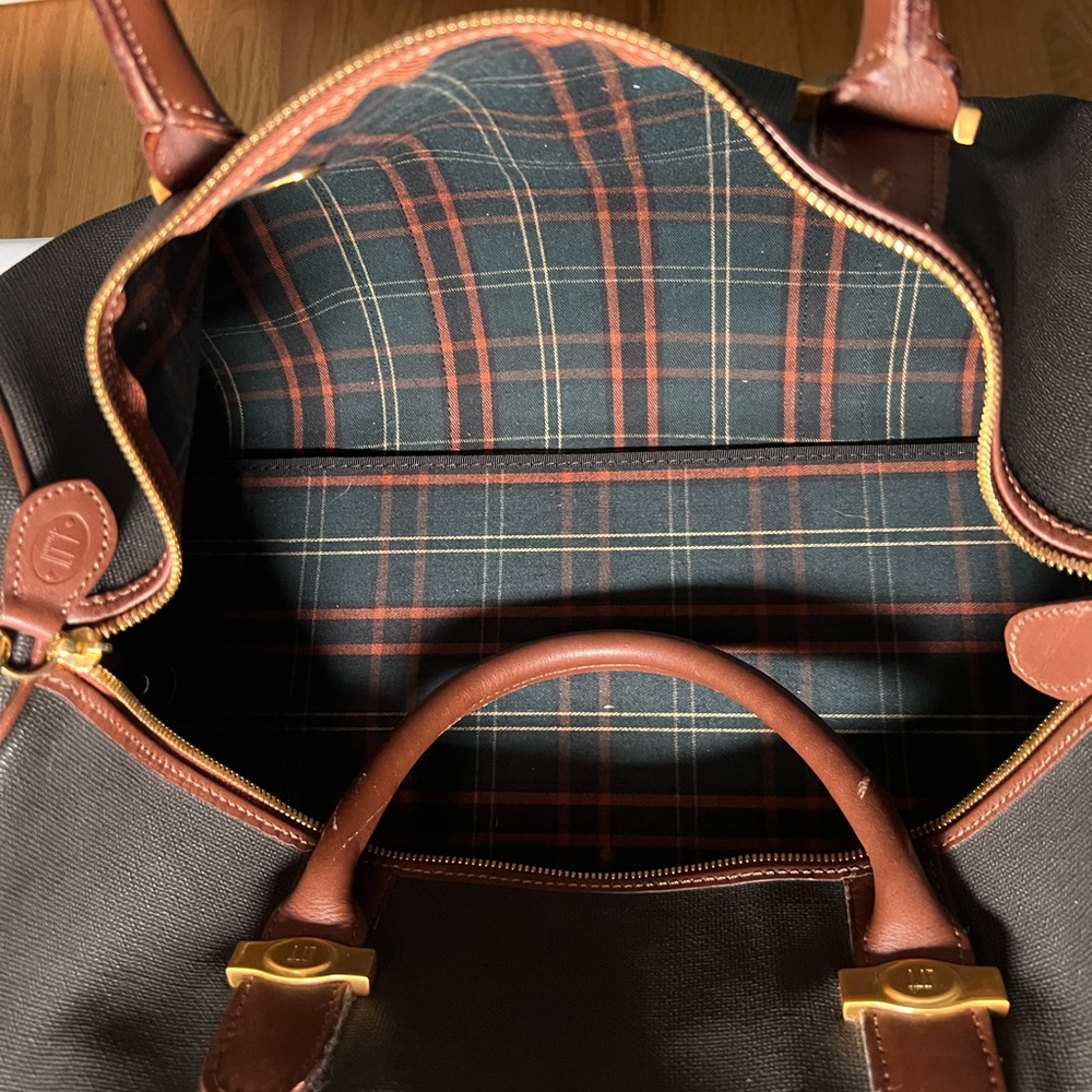 Dunhill Black and Brown Duffel Bag with Lock - Picture 13 of 15